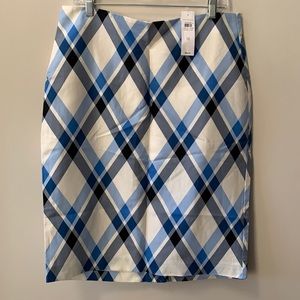 Ann Taylor Plaid Skirt NWT sz. 12